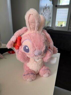 Pink Plush Stitch Stuffed Animal for Kids - Soft Cuddly Toy